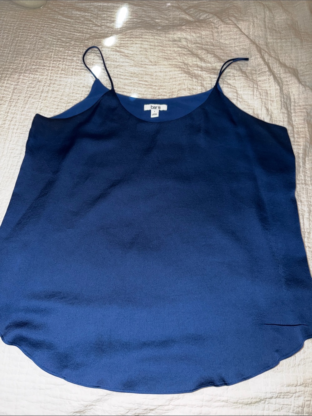 Bar III Navy Blue Spaghetti Strap Cami
